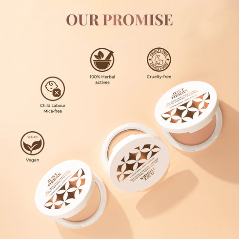 Just Herbs Oil Control Radiance Boost Compact Powder